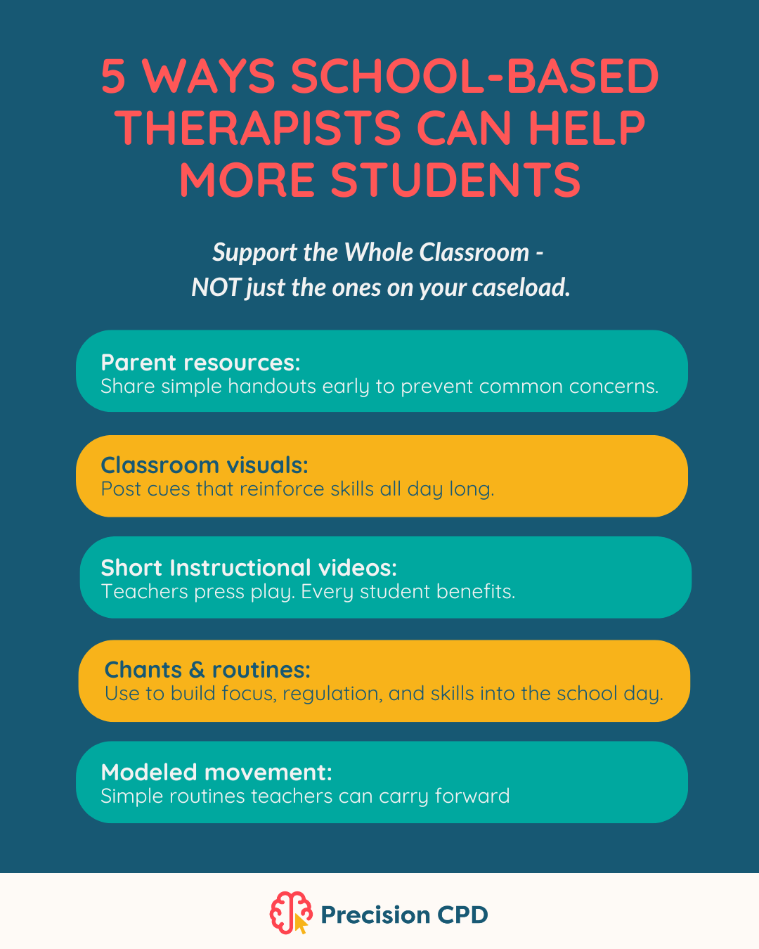 universal design for school-based therapy